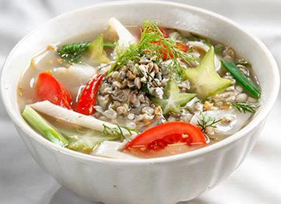 Canh hến nấu khế