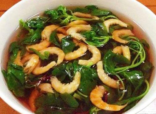 Canh tôm rau dền