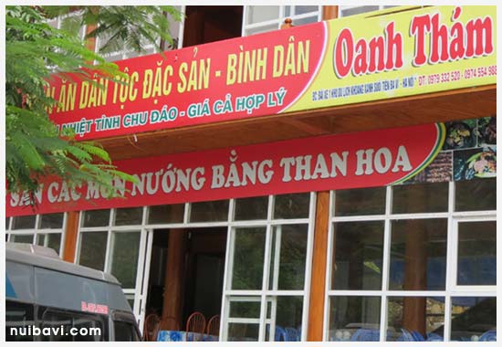Nhà hàng Oanh Thám - KDL Khoang Xanh